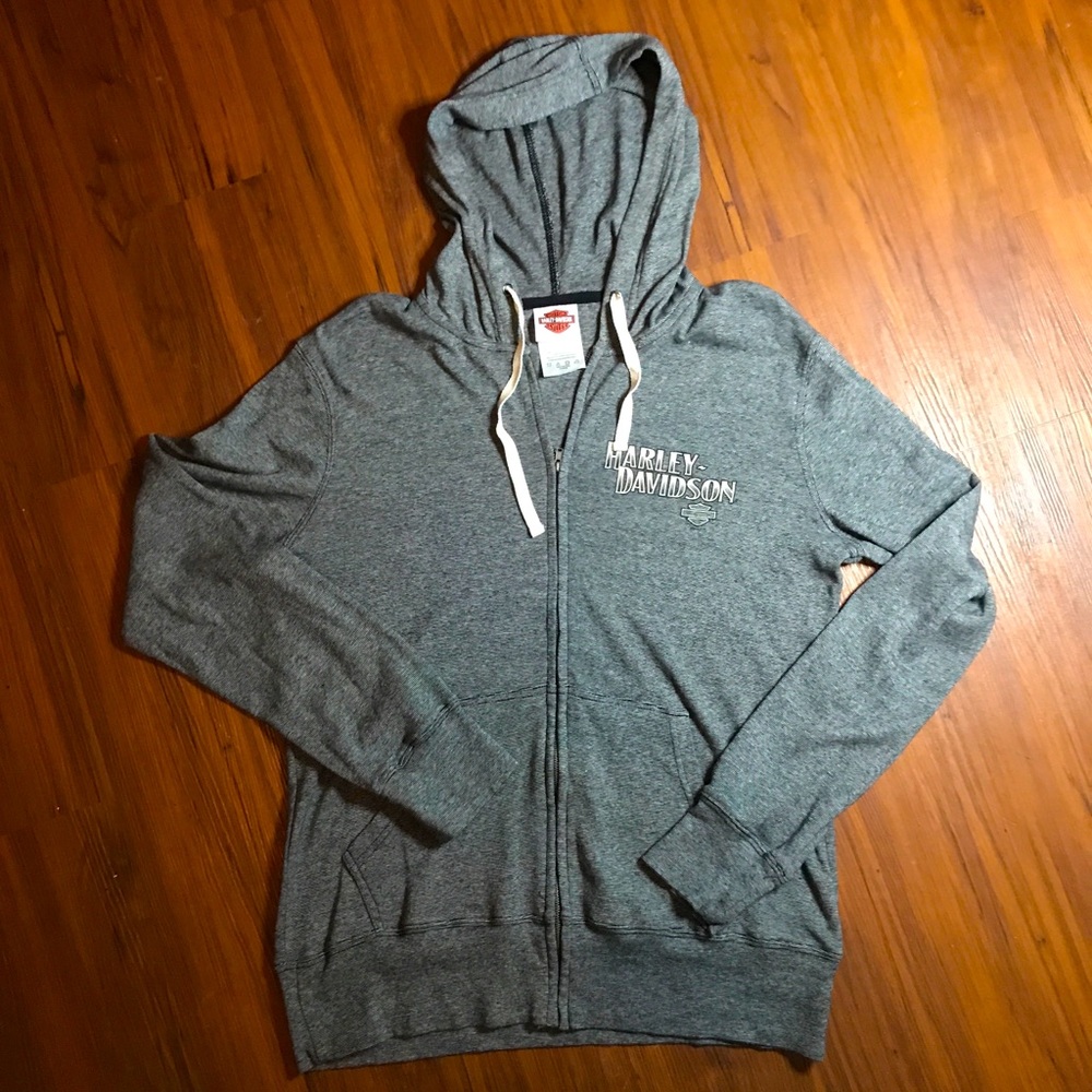 Harley Davidson Full Zip Hoodie Jacket Men’s XL